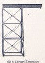 Tall Steel Viaduct 60' Length Extension Kit : HO
