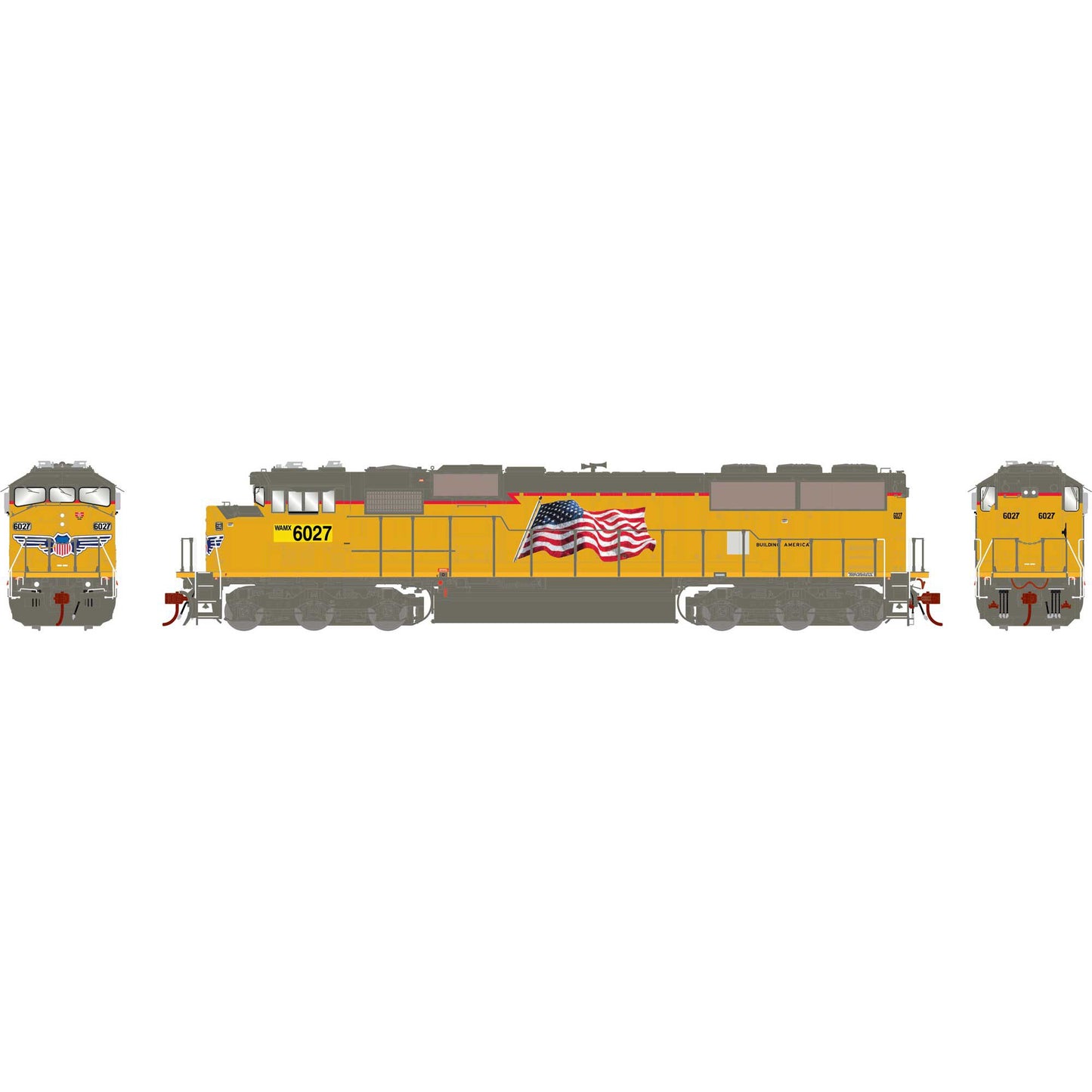 SD60M Tri-Clops, Ex-UP WAMX 6027, DCC Ready - G75530 : HO