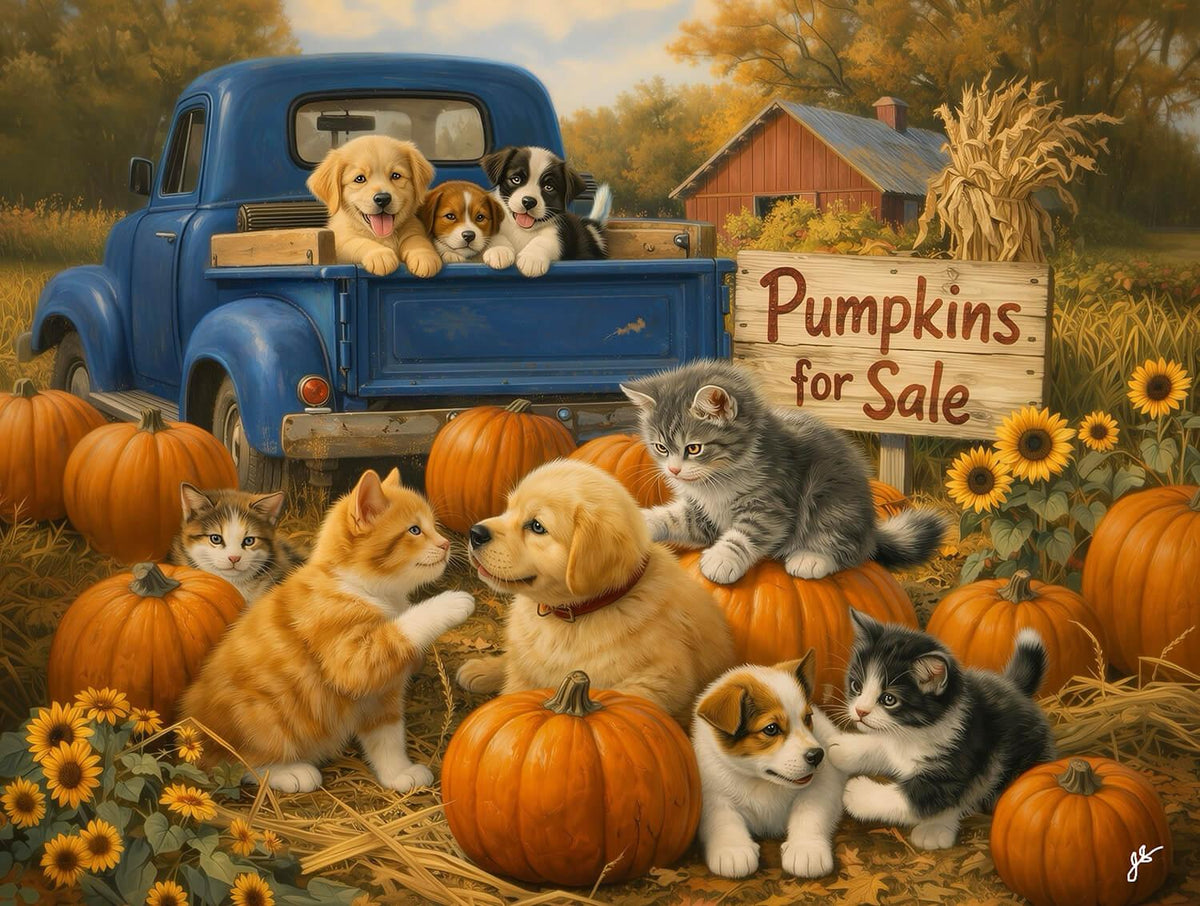 Pumpkin Sales Force 500 Piece Puzzle - 77295