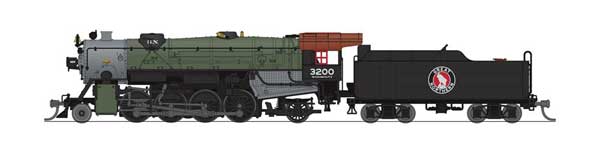 2-8-2 USRA Heavy Mikado Great Northern GN 3201 w/Paragon4 Sound & DCC -7833 N Scale