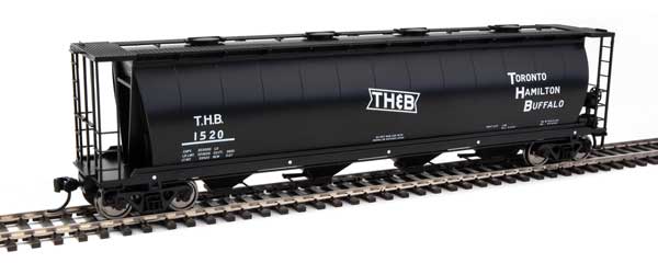 59' Cylindrical 4-Bay Covered Hopper Toronto, Hamilton & Buffalo-7866 : HO