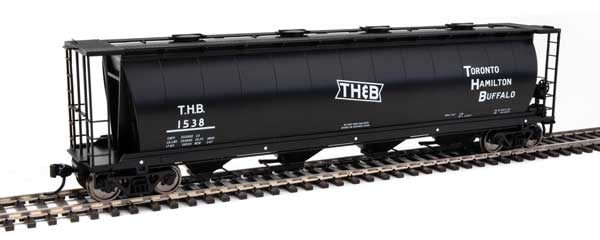 59' Cylindrical 4-Bay Covered Hopper Toronto, Hamilton & Buffalo-7867 : HO