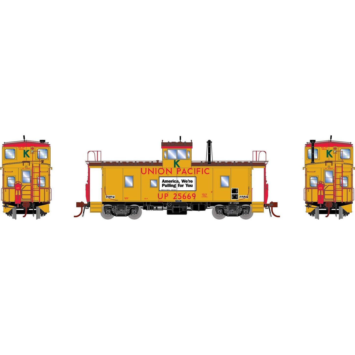 ICC CA-9 Caboose Union Pacific UP 25669 - G79133 : HO