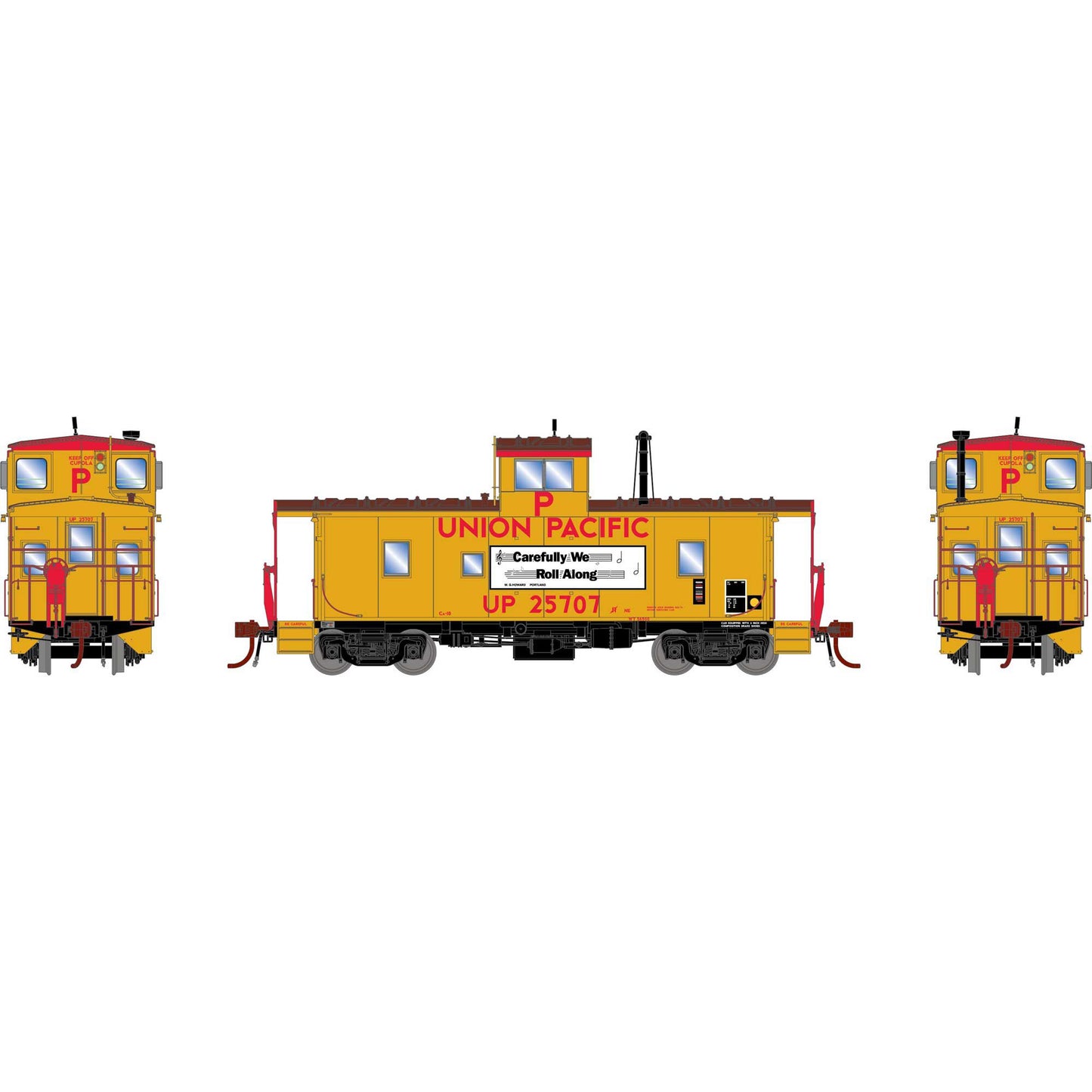 ICC CA-10 Caboose Union Pacific UP 25707 - G79135 : HO