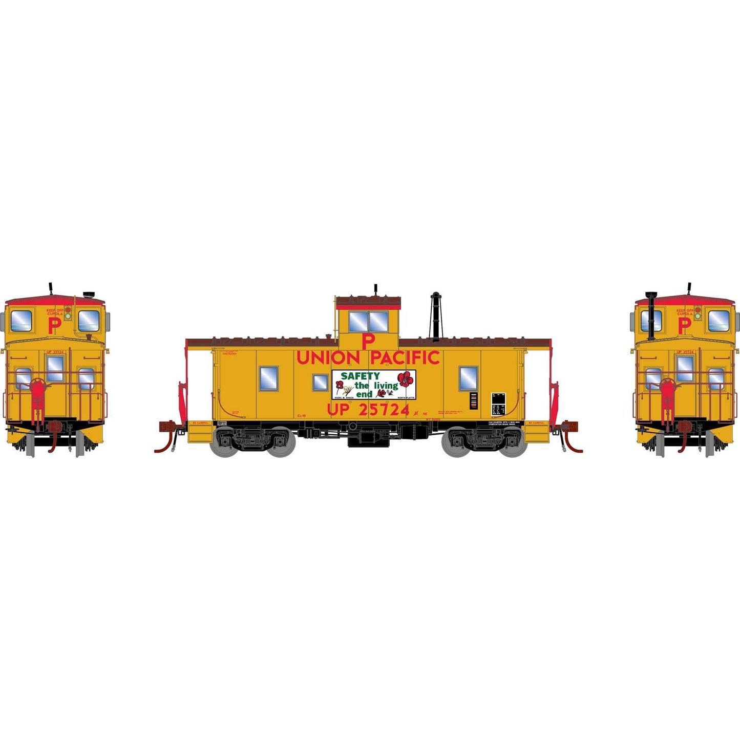 ICC CA-10 Caboose Union Pacific UP 25724 - G79137 : HO