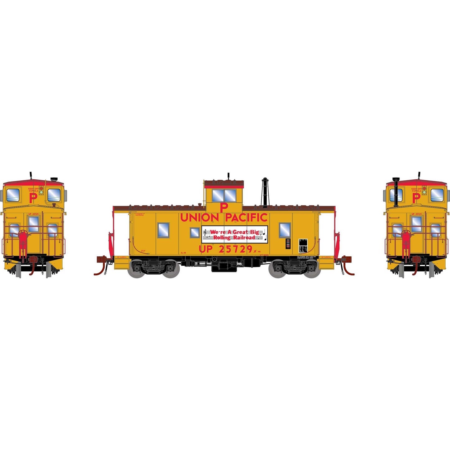 ICC CA-10 Caboose Union Pacific UP 25729 - G79138 : HO