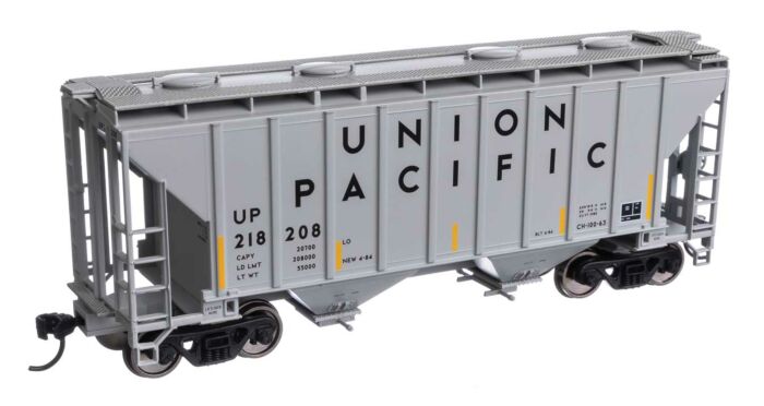 37' 2980 Cubic-Foot 2-Bay Covered Hopper Union Pacific-7994 : HO