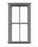 2/2 Double Hung Window 30"W x 62"H Pkg(12) - 8025 : HO