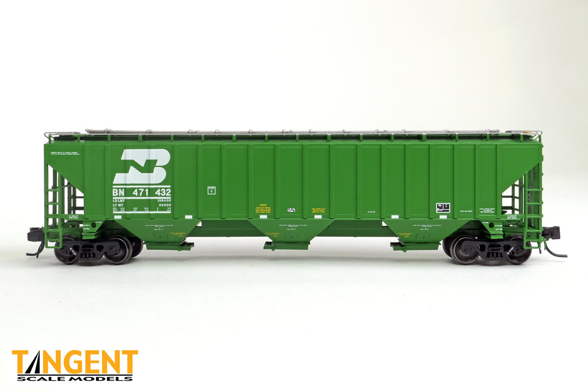 Burlington Northern (BN) “Delivery Cascade Green 8-1994” Trinity Industries Inc 4750CuFt Covered Hopper #471367- 8101102 : N