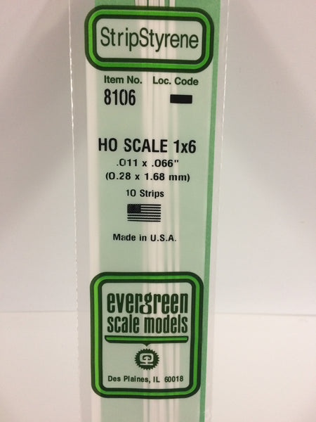 Scale Strip 10 Pack 1 Inch X 6 Inch - 8106 : HO
