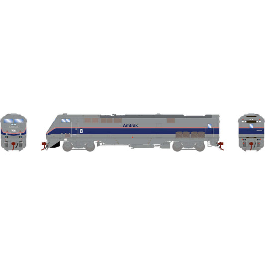 P42DC Locomotive, Amtrak #8 - Phase IV, Standard DC - G81234 : HO