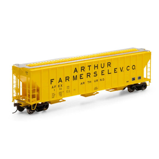 FMC 4700 3-Bay Covered Hopper Arthur Farmers Elevator-81578 : HO