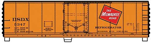 40' Steel Reefer Milwaukee Road - 81643 HO