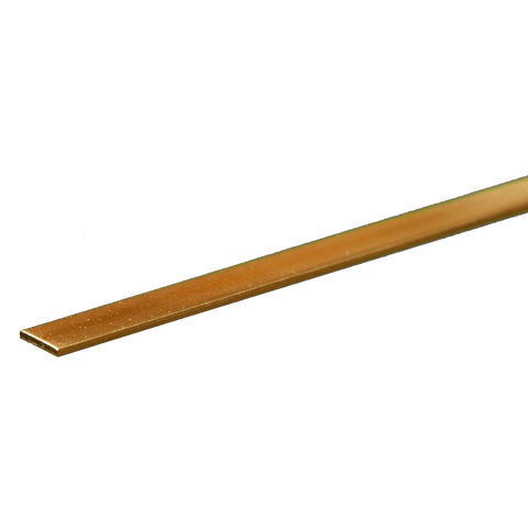 Brass Strip .032 Inch X 1/4 Inch X 12 Inch - 8240