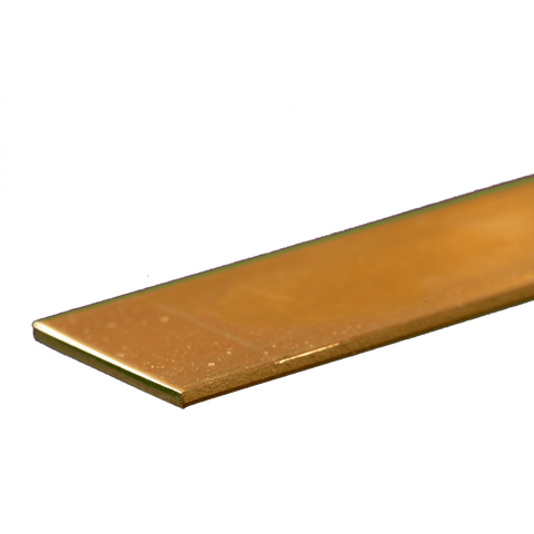 Brass Strip: 0.064" Thick x 1" Wide x 12" Long (1 Piece) - 8248