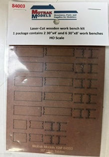 Laser-Cut Wooden Work Bench Kit - 84003 : HO