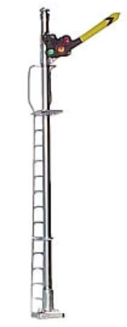 3-position Upper Quadrant 3 Position Semaphore w/Classic Base & LED  - H853 : HO