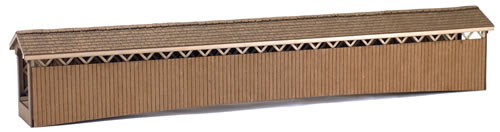 HO Laser Cut "19th Century Covered Bridge" - 871006 : HO