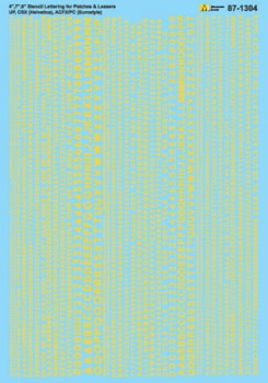 Stencil Letter for Patches & Leasers #2 Yellow Decals - 871304 : HO