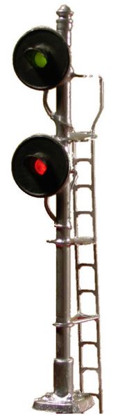 Union Switch & Signal (US&S) Searchlight Signal, Double Head w/LEDs - H873 : HO