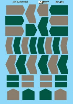 Union Pacific Hood Diesel Anti-Glare Panels for Diesel Noses - Green & Gray - 87431 : HO