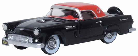 1956 Ford Thunderbird Raven Black & Fiesta Red - 87TH56008 : HO