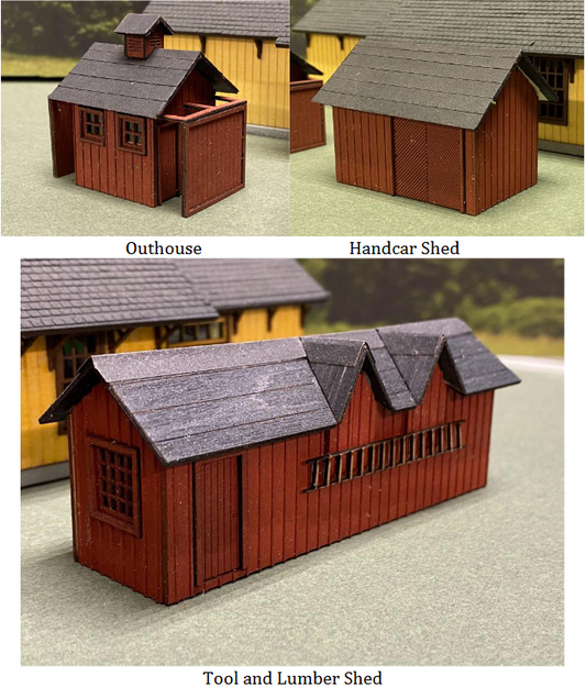 DSS&A Champion MI, Set of 3 Out Buildings Kit - 089 : HO