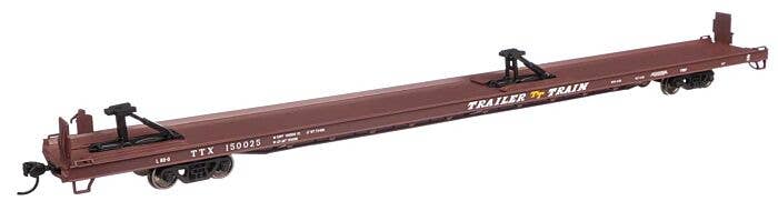 89' Channel Side Flatcar - Ready to Run -- Trailer-Train #150025 - 5731 : HO