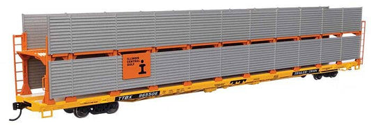 89' Flatcar w/Bi-Level Shielded Auto Rack - ICG #965506 - 8113 : HO