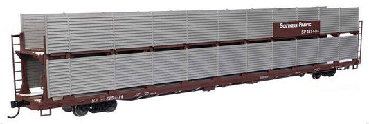 89' Flatcar w/Bi-Level Shielded Auto Rack - Southern Pacific SP #515404 - 8125 : HO