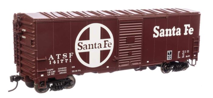 40 FT AAR Modernized 1948 Boxcar Santa Fe ATSF 141771 - 1202 : HO