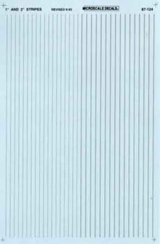 Striping 1" and 2" Widths, Silver - 91114 : HO