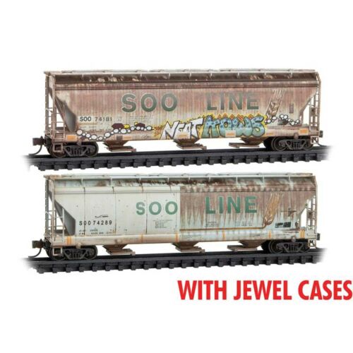 ACF 3-Bay Center Flow 3-Bay Covered Hopper Soo Line (2-Pack)-98305047 : N
