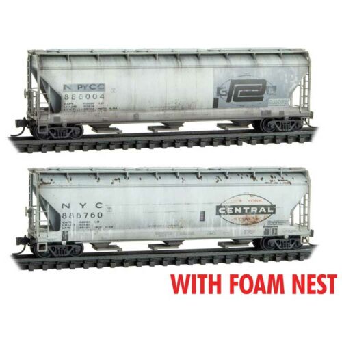 ACF 3-Bay Center Flow Covered Hopper - New York Central (2-Pack)-98305061 : N