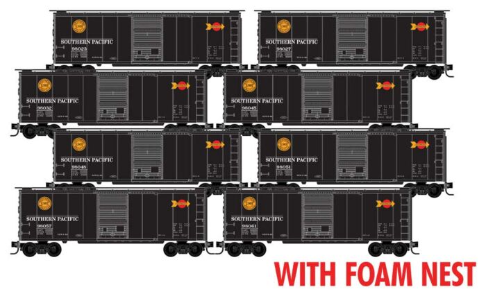 40' Single-Door Boxcar Southern Pacific SP (Overnight) 98023, 98027, 98032, 98045, 98048, 98051, 98057, 98061 - 99300827 : N