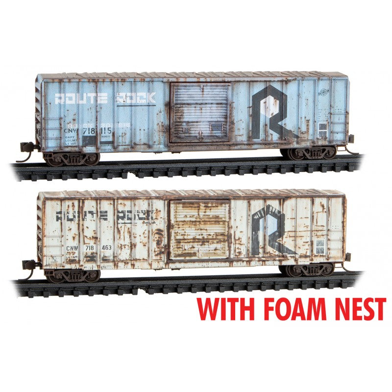 50' Rib-Side Single-Door Boxcar Chicago & NorthWestern CNW 718115, 718463 - 99305043 : N