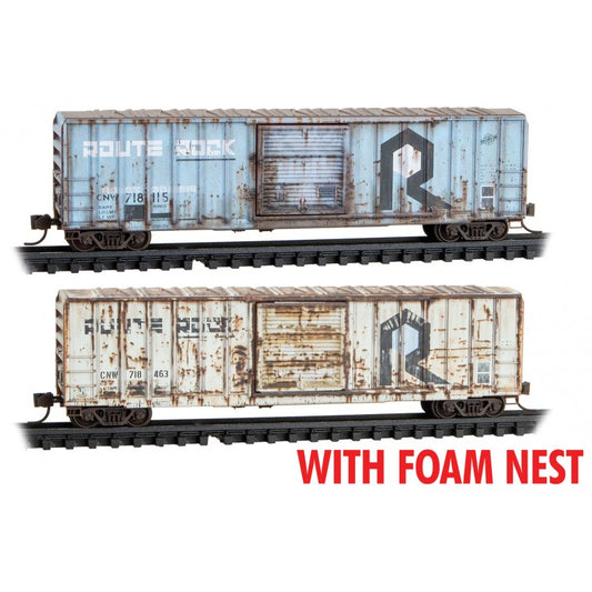 50' Rib-Side Single-Door Boxcar Chicago & NorthWestern CNW 718115, 718463 - 99305043 : N