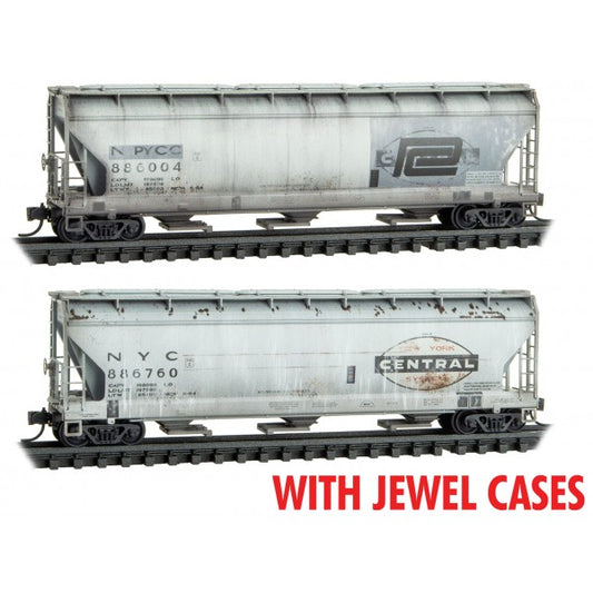 3-Bay ACF Covered Hopper New York Central (2-Pack)-99305061 : N