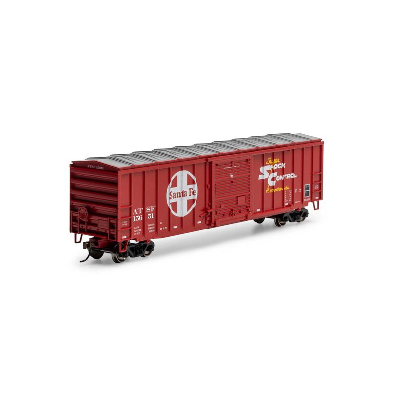 50' ACF Outer Post Box Car, ATSF #15651 - ATH-1018 : HO