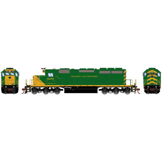 EMD SD40-2 Locomotive, Reading & Northern, RBMN #3051 DCC/Sound - ATH1254 : HO
