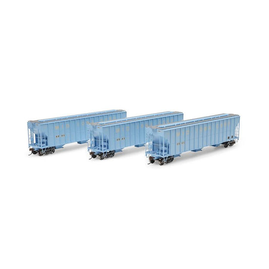 FMC 4700 Covered Hopper, Mid Iowa Corp Primed for Grime 3-pack - 1312 : HO