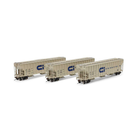 FMC 4700 Covered Hopper, Cook Industires 3-pack - 1318 : HO