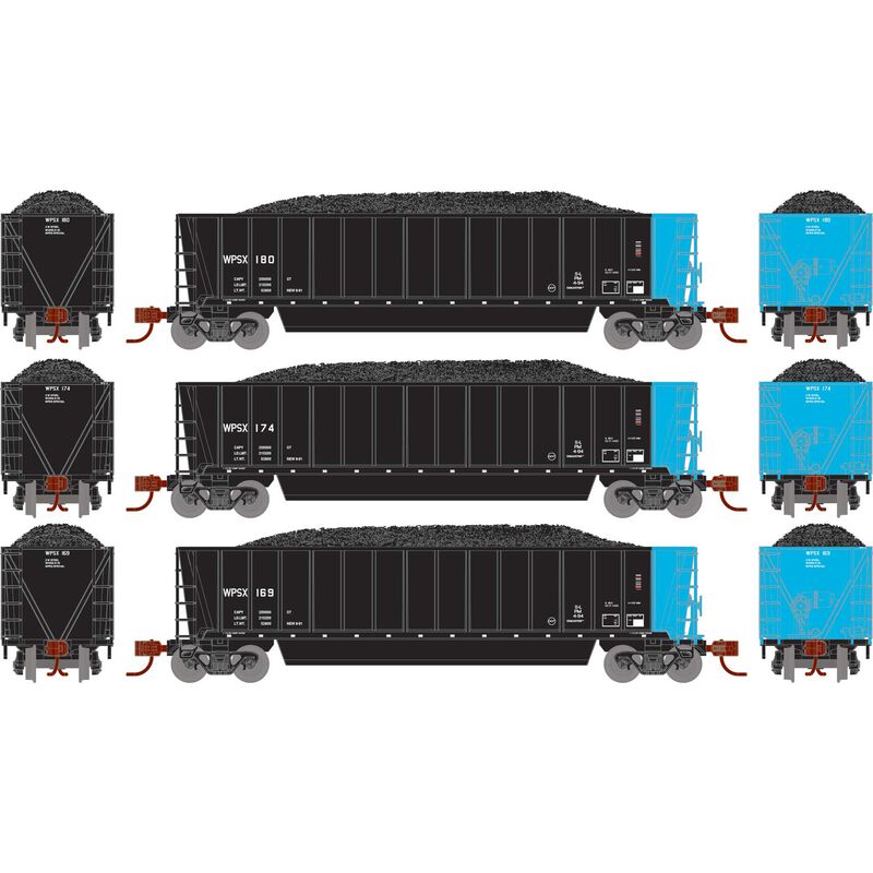 Berwick Bathtub Gondola with Load, WPSX #131/154/165 3-Pack - ATH-1417 : N