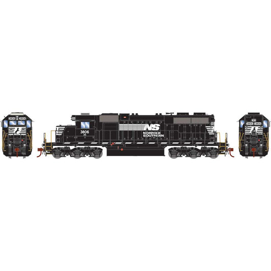 EMD SD38 Locomotive with DCC & Sound, Norfolk Southern, NS #3806 - ATH-1441 : HO