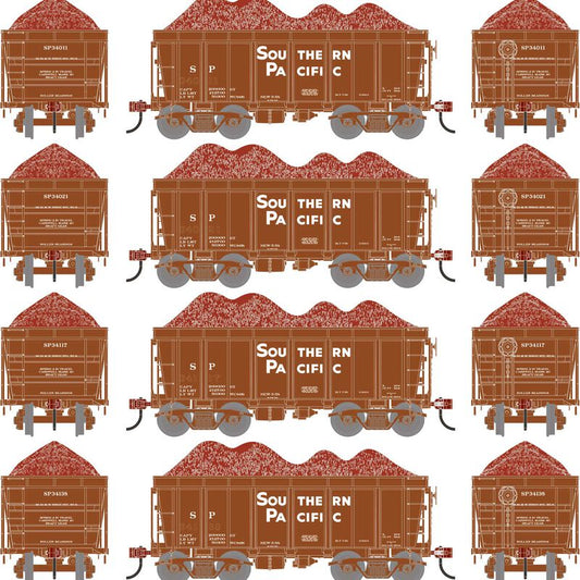 26' PC&F Ore Car Tight-Bottom High Side with Load, SP 4-Pack - ATH-1697 : HO