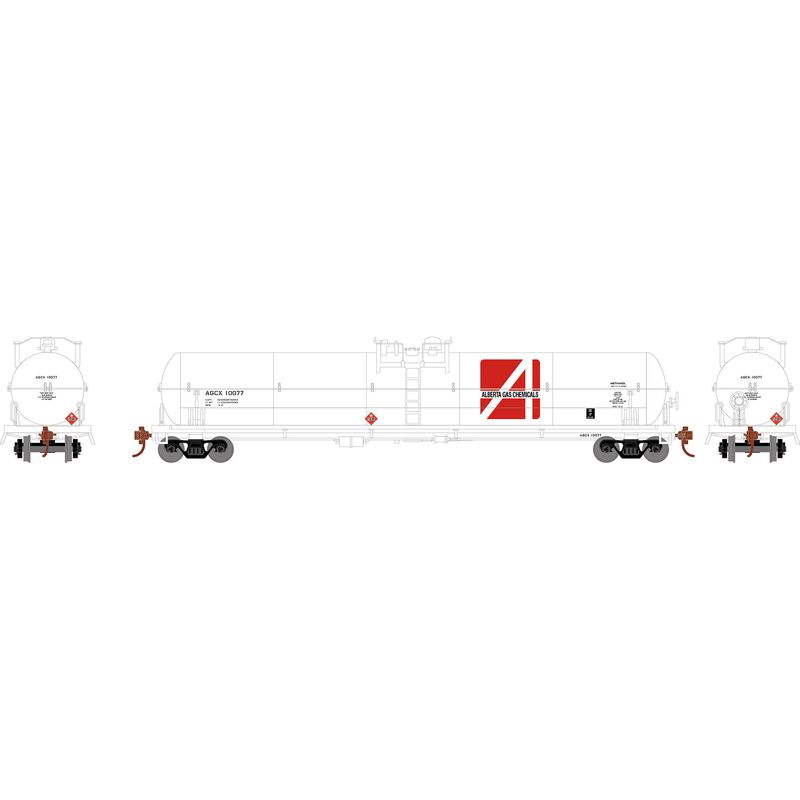62' Tank Car, Alberta Gas AGCX #10138 - ATH-2208 : HO