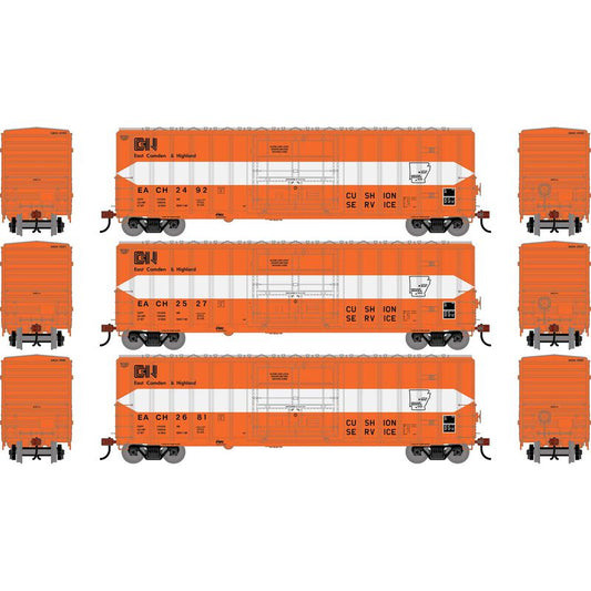 50' FMC 5327 Plug Door Boxcar, EACH #2492/2527/2681 3-Pack - ATH-2779 : HO