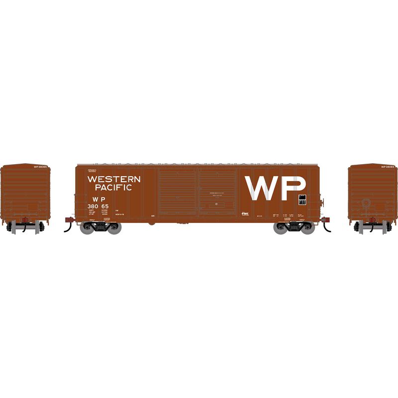 50' FMC 5077 Centered Double Door Box Car, WP #38065 - ATH-2913 : HO