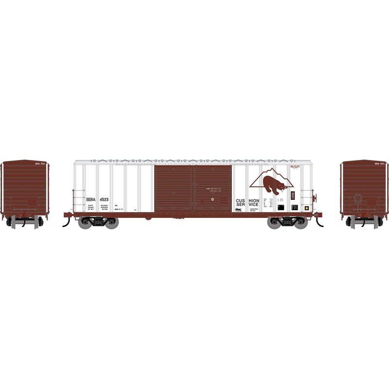 50' FMC 5077 Centered Double Door Box Car, SERA #4558 - ATH-2920 : HO