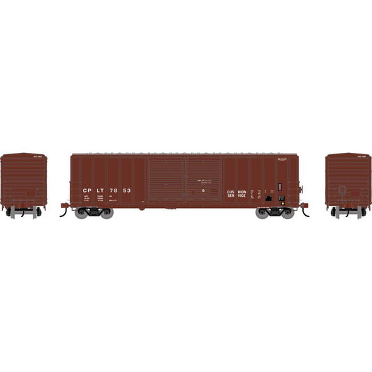 50' FMC 5077 Centered Double Door Box Car, CPLT #7853 - ATH-2925 : HO